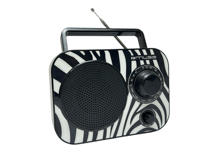 Radio portable Muse – Design zèbre FM/AM