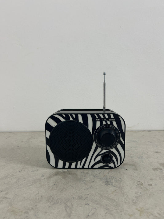Radio portable Muse – Design zèbre FM/AM